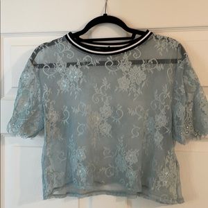 Sheer Lace Top